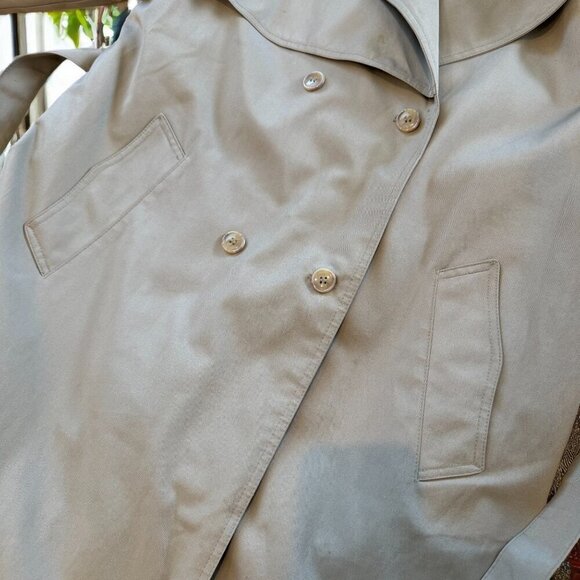 Vintage Misty Harbor Trench Coat with Liner Liner Size 14 Coat Size 16 Reg - Picture 9 of 14
